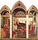 Pietro Paintings - The Birth of Mary by Pietro Lorenzetti